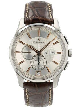 Zenith Winsor Annual Calendar Silver Dial Steel 42mm Auto Watch 03.2070.4054